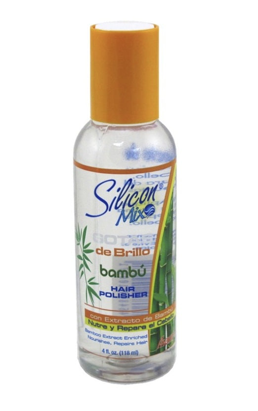 Silicon Mix Gotas De Brillo Bambu Hair Polisher for Repaire Hair 4Oz (118ml)